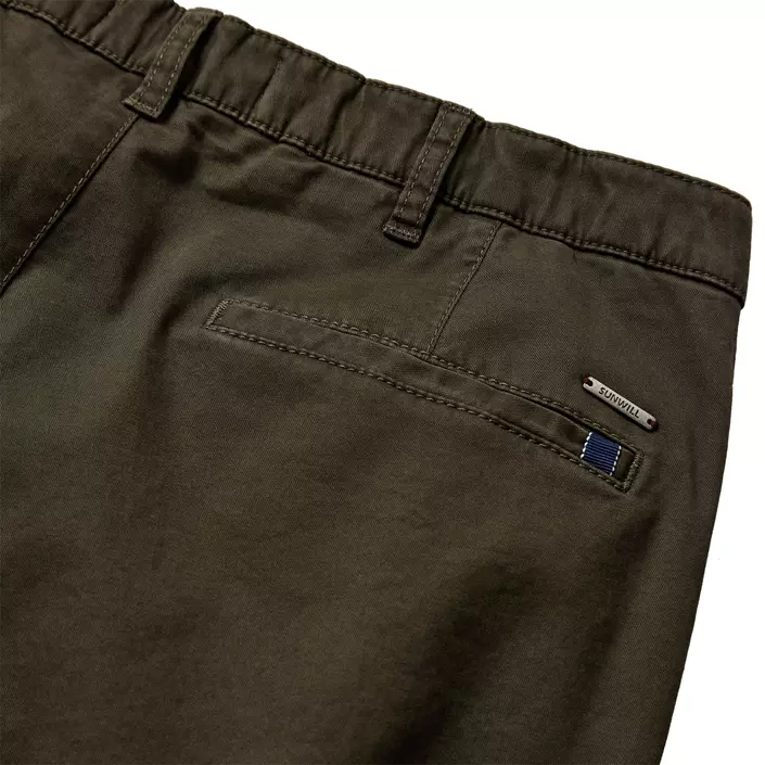 Sunwill Extreme Flex Modern fit bukse, Khaki, large image number 3