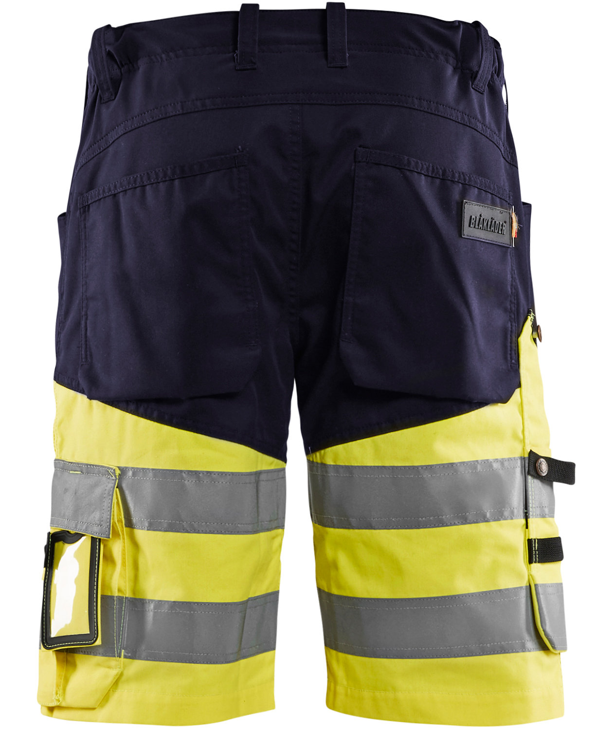 Bl&aring;kl&auml;der work shorts, Marine/Hi-Vis yellow