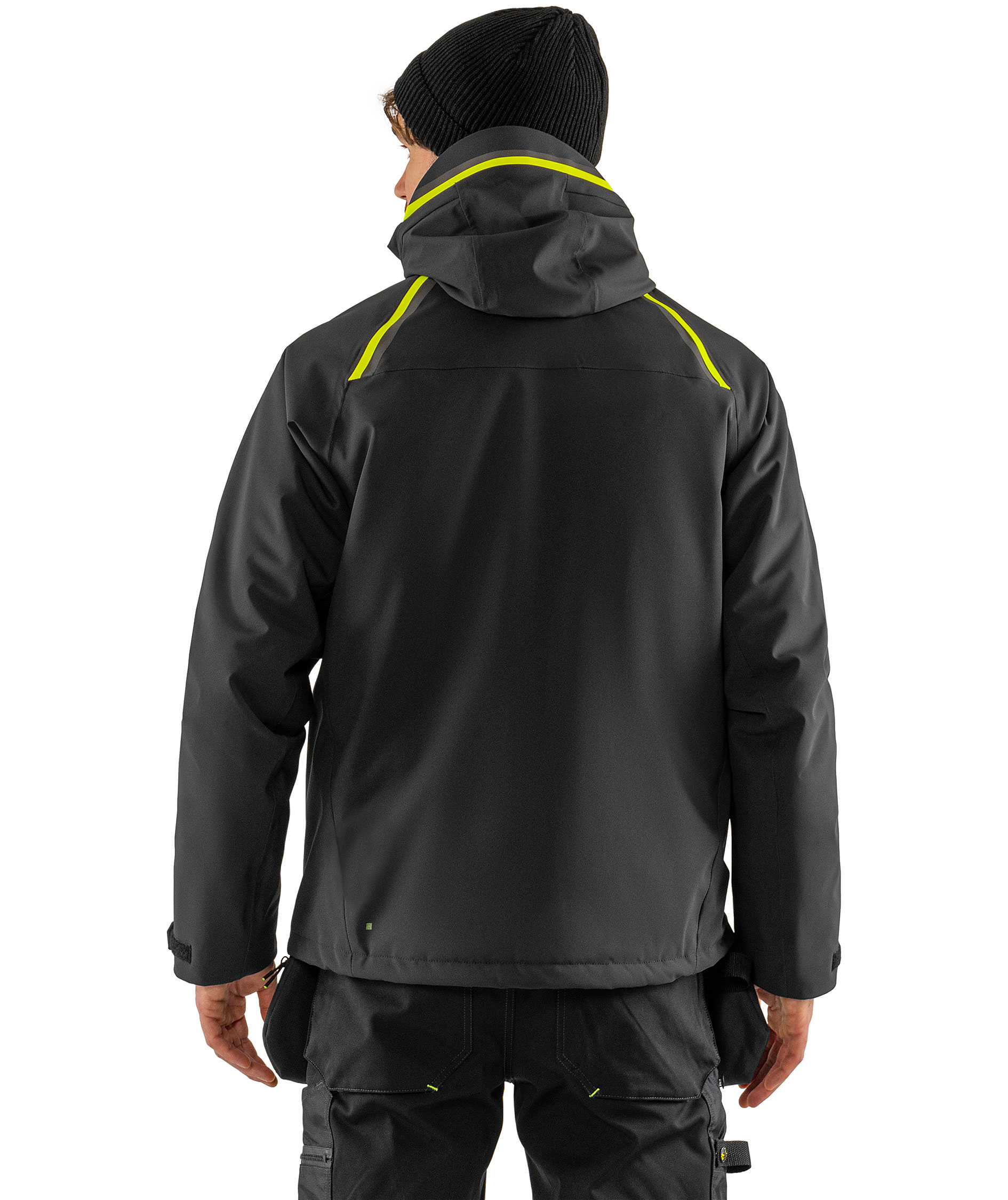 Fristads winter jacket 4873 GLPS, Black, large image number 3