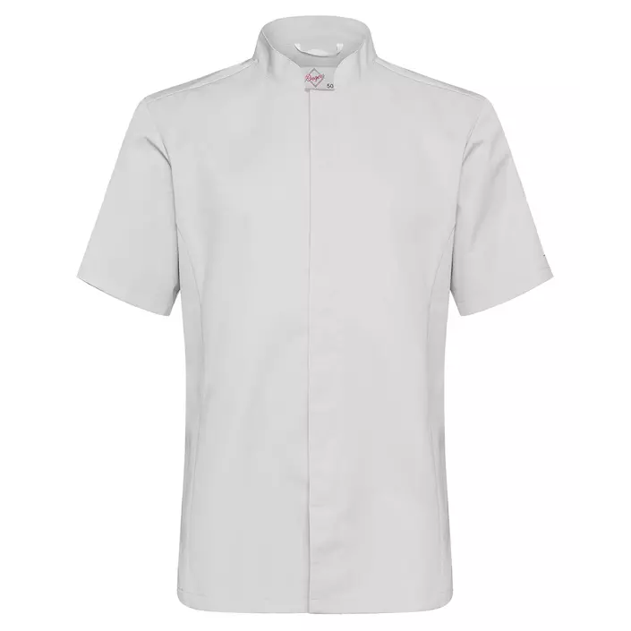 Segers slim fit kortermet kokkeskjorte, Lysegrå, large image number 0