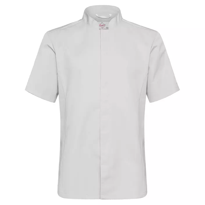 Segers slim fit kortärmad kockskjorta, Ljusgrå, large image number 0