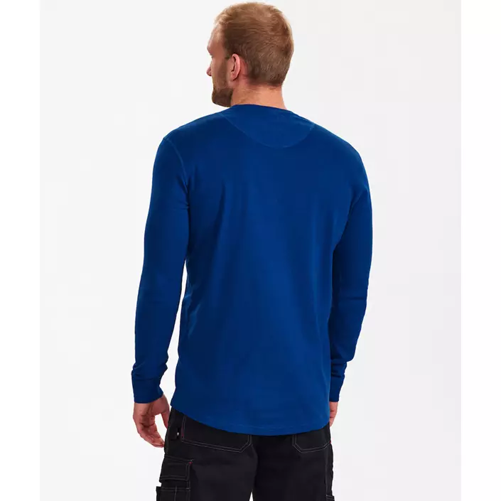 Engel Extend langærmet Grandad T-shirt, Surfer Blue, large image number 3