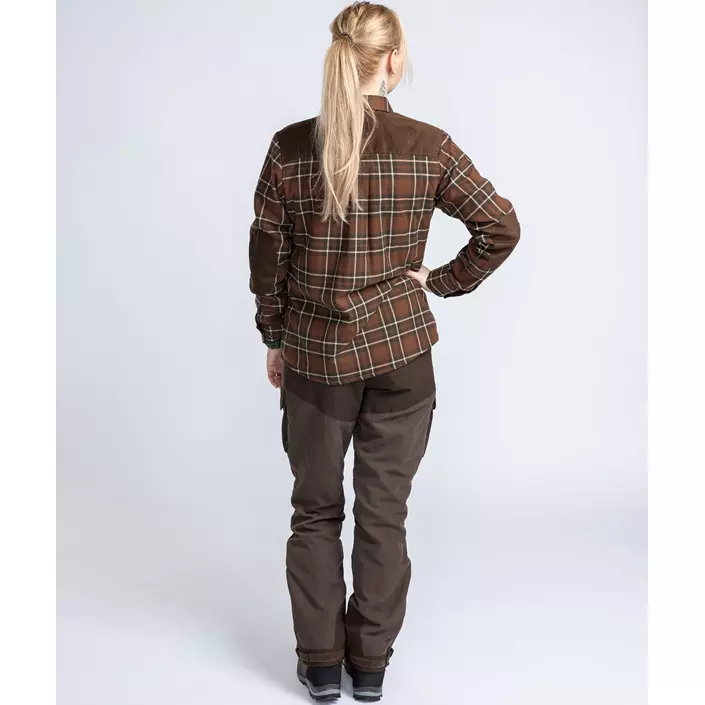 Pinewood Douglas dame flannelskjorte, Nougat/Beige, large image number 7