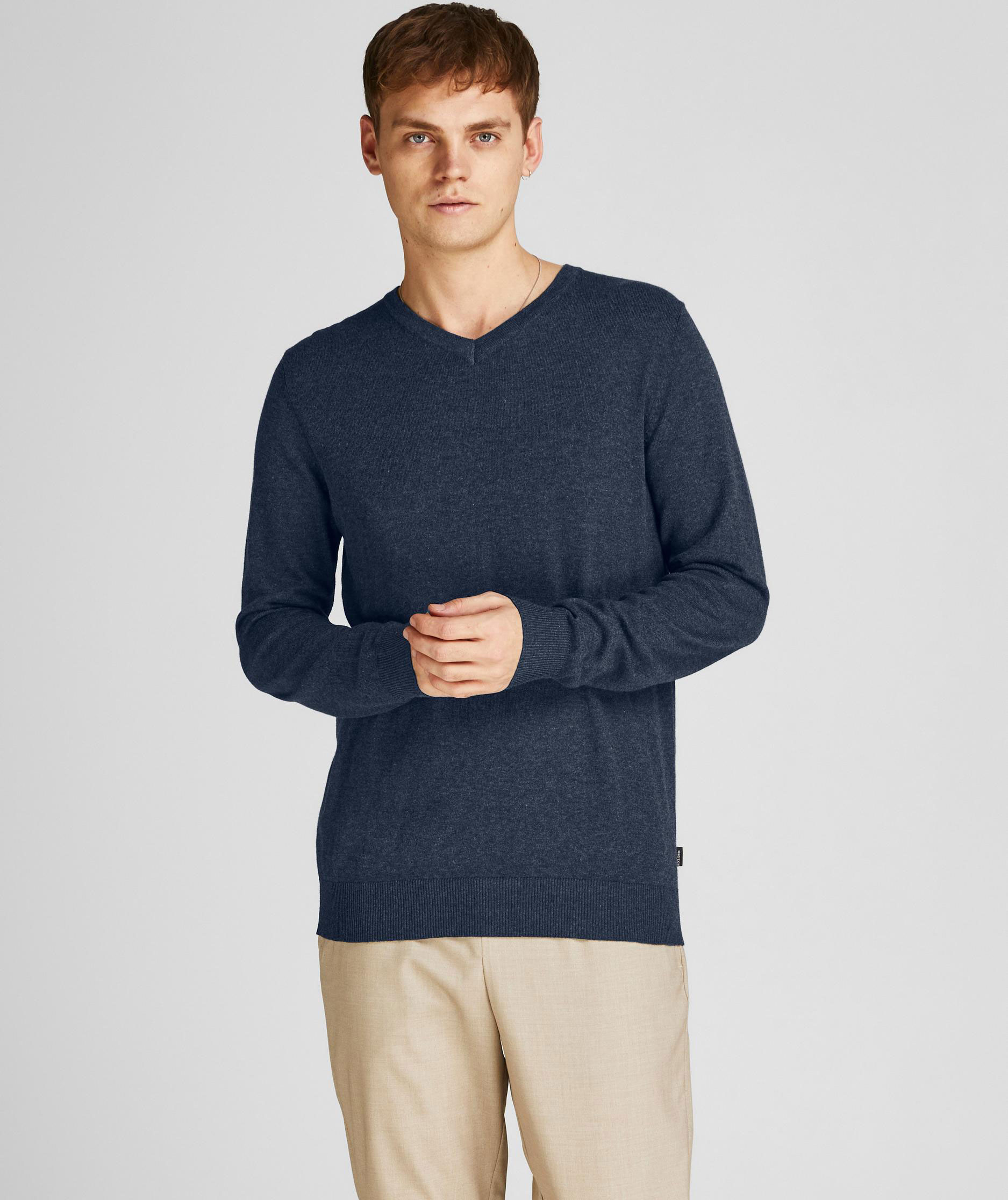 Jack & Jones JJEEMIL striktr&oslash;je, Navy Blazer, large image number 1