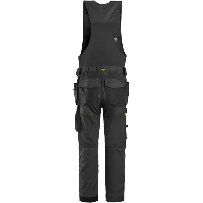 Snickers AllroundWork håndværker helbukser 6012, Black/Black, large image number 1