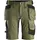 Snickers AllroundWork craftsman shorts 6141, Khaki Green/Black, Khaki Green/Black, swatch