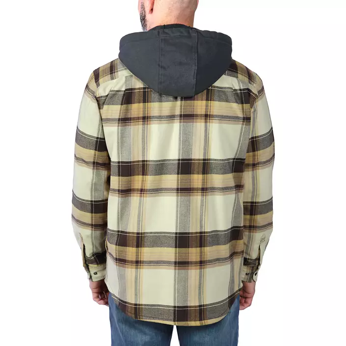 Carhartt foret flannel skjortejakke, Dark brown, large image number 3