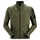 Snickers Body Mapping microfleece midlayer cardigan 9438, Khaki Green/Black, Khaki Green/Black, swatch