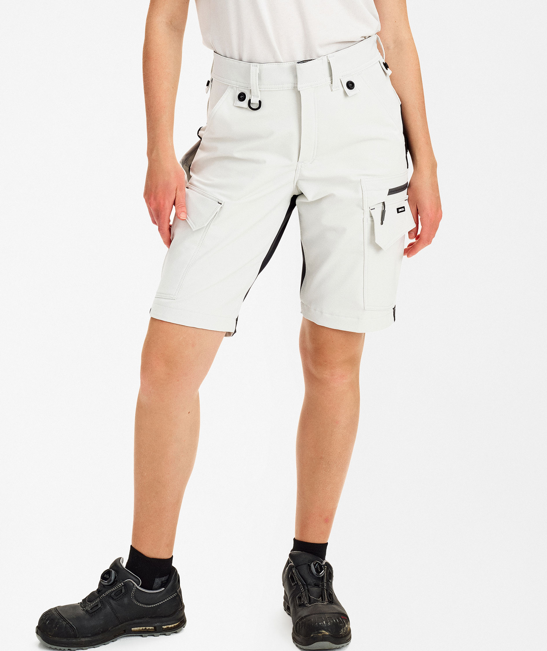 Engel Entire women's work shorts full stretch, Bone White/Anthracite Grey, large image number 1