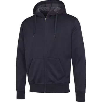 IK hoodie with full zipper, Navy