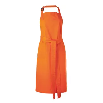 Toni Lee Kron bib apron with pocket, Orange