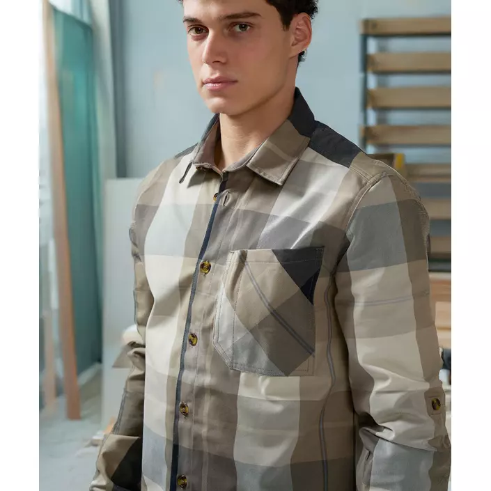 Mascot Customized flanellskjorta, Mørk Sand, large image number 1