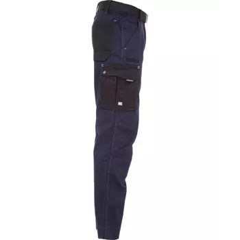 Kramp Original Light work trousers with belt, Marine Blue/Black