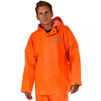 Ocean Weather Heavy PVC rain jacket, Orange