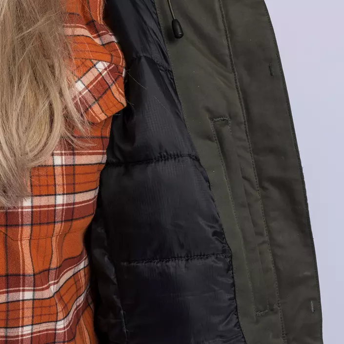 Pinewood dame vinter parkajakke, Dark Green, large image number 8