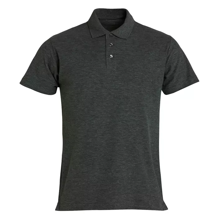 Clique Basic polo shirt, Antracit Melange, large image number 0