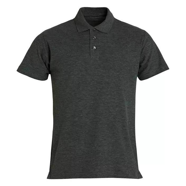 Clique Basic polo shirt, Antracit Melange, large image number 0