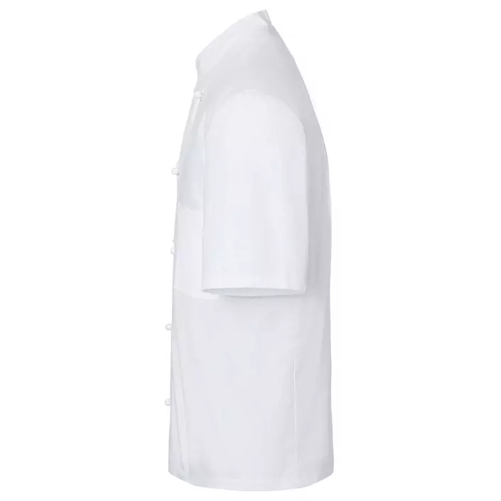 Karlowsky Lennert short-sleeved chefs jacket without buttons, White, large image number 3