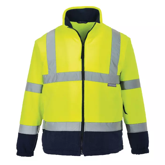 Portwest  fleece jacket, Hi-Vis yellow/marine, large image number 0