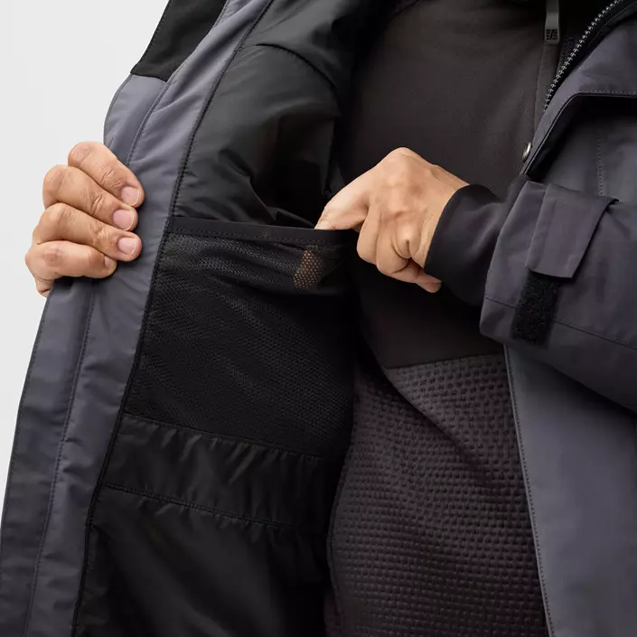 Snickers AllroundWork vinterjakke 1112, Steel Grey/Dark Steel Grey, large image number 8