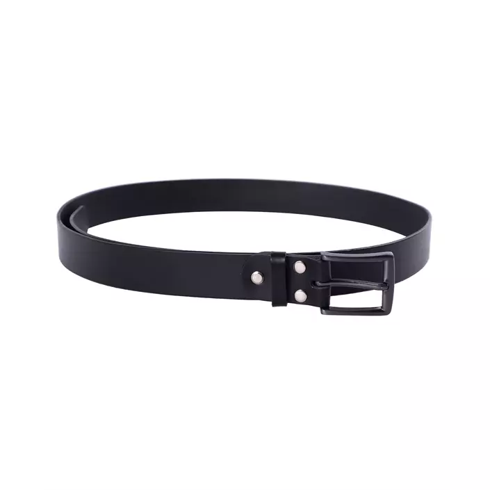 Shooster leather belt, Black, large image number 0