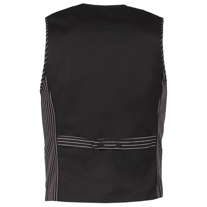 Nybo Workwear Garcon mens server waistcoat, Black/White, large image number 1