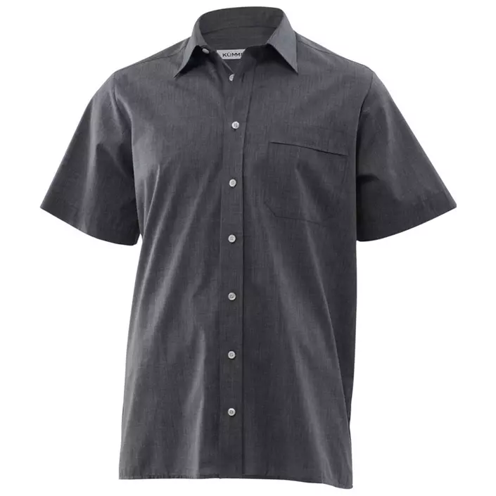 Kümmel Stanley fil-á-fil Classic fit kortermet skjorte, Antrasittgrå, large image number 0