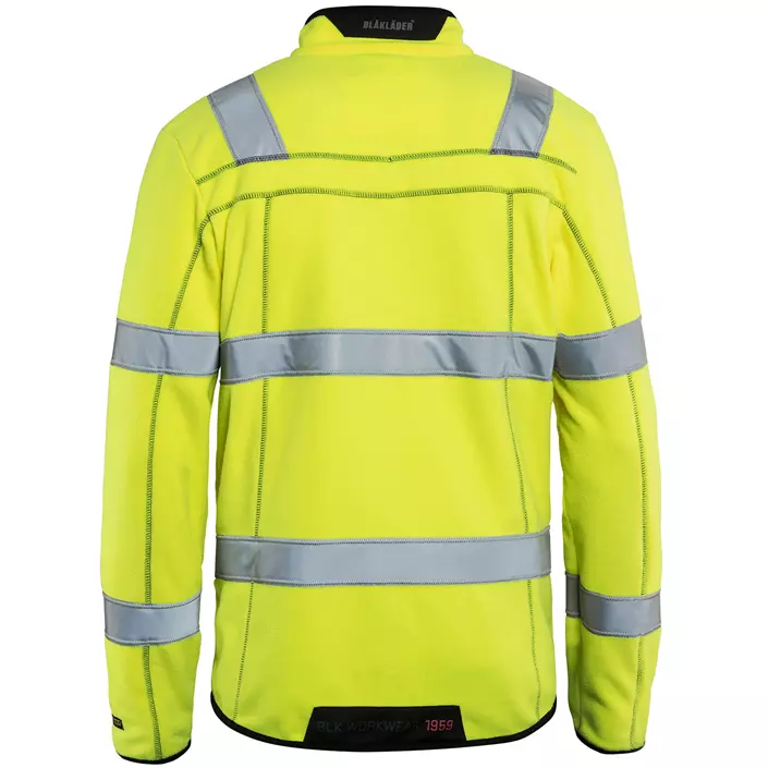 Blåkläder microfleece jacket, Hi-Vis Yellow, large image number 2
