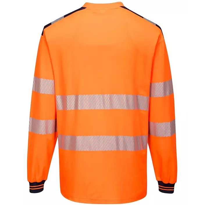 Portwest langærmet T-shirt, Hi-Vis Orange/Sort, large image number 1