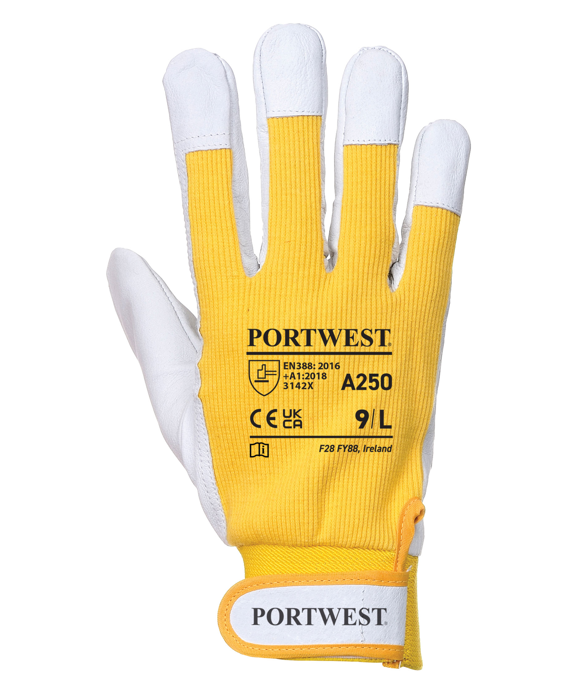 Portwest A250 Tergsus arbetshandskar, Gul