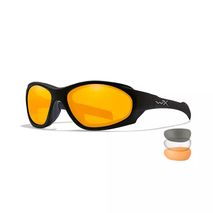 Wiley X Advanced 2.5 solbriller, Sort/Orange, Sort/Orange, large image number 0
