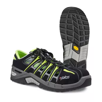 Jalas Exalter2 safety sandals S1 HRO, Black/Grey/Green