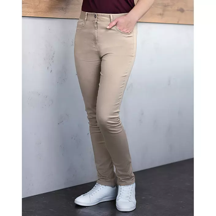 Karlowsky Classic-stretch women´s trousers, Pebble beige, large image number 1