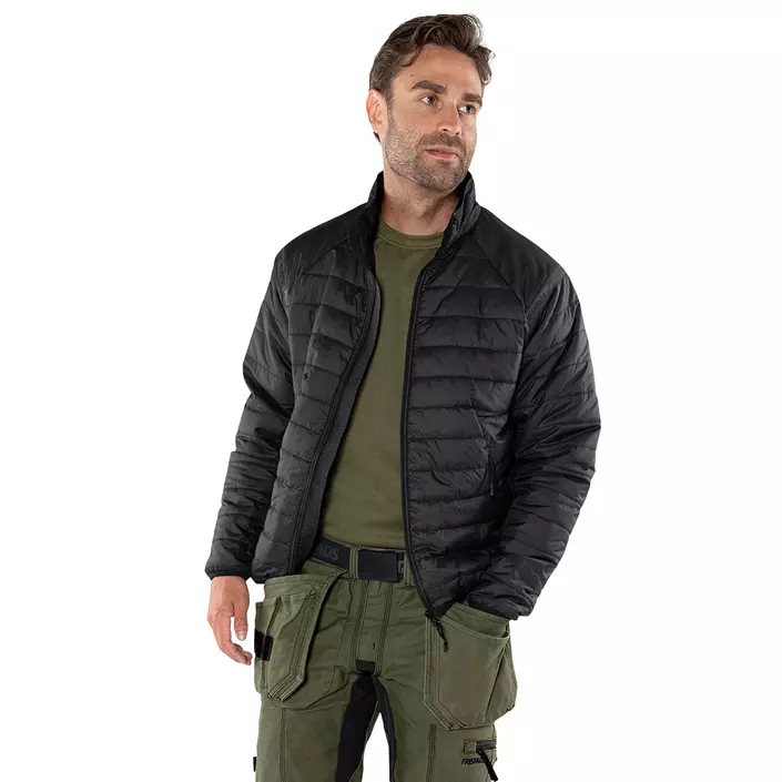 Fristads Green vadderad jacka 4101 GRP, Svart, large image number 1