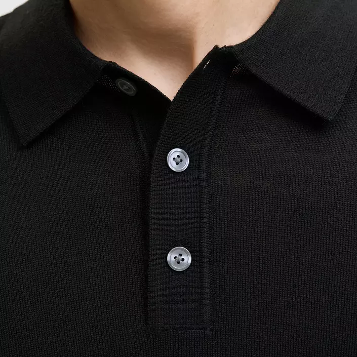 Jack & Jones Premium JPRBLAMERINO stickad tröja med merinoull, Black, large image number 3