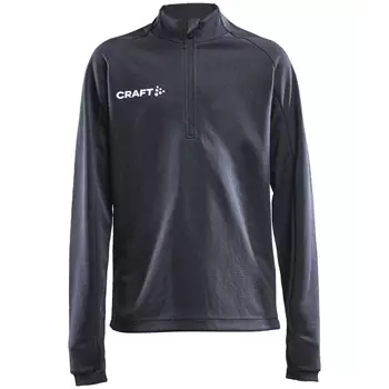 Craft Evolve Halfzip sweatshirt for kids, Asphalt