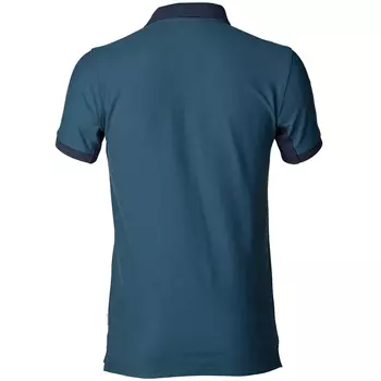 Kansas Evolve Industry polo T-shirt, Stålblå/Mørk Marine