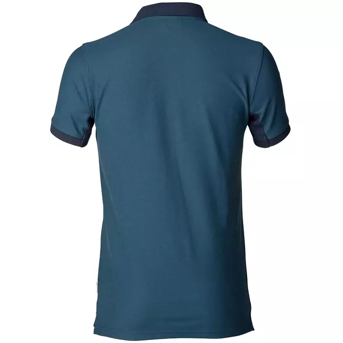 Kansas Evolve Industry polo T-shirt, Stålblå/Mørk Marine, large image number 1
