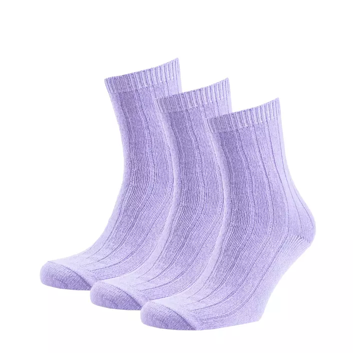 3-pack strumpor med merinoull, Light Lilac, large image number 0