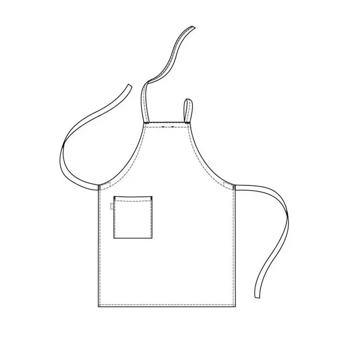 Segers 5986 bib apron, White, White, large image number 1