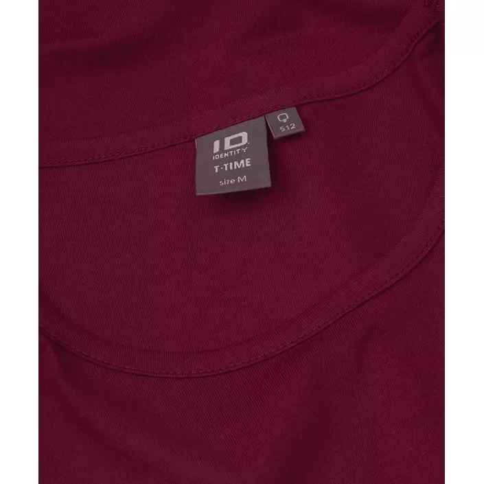ID T-Time Damen T-Shirt, Bordeaux, large image number 3
