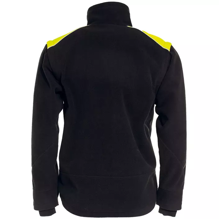 Tranemo 2-in-1 fleece jacket, Black/Yellow, large image number 1