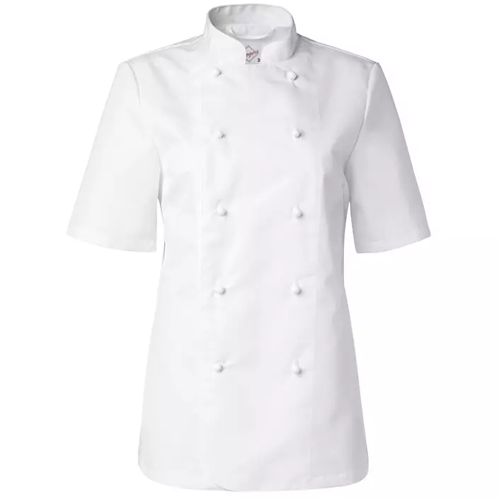 Segers women's short sleeved chefs jacket, White, large image number 0
