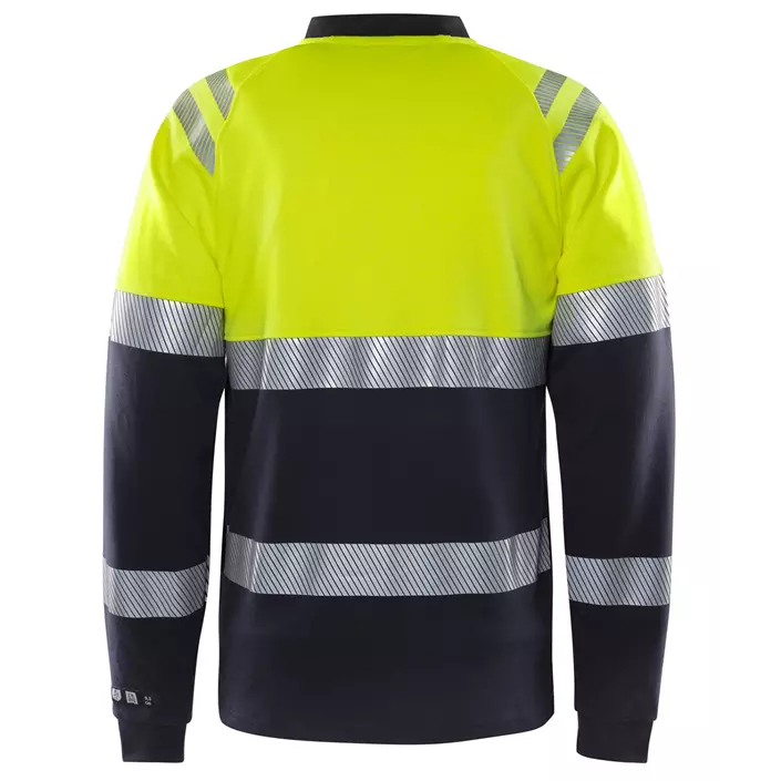 Fristads Flamestat long-sleeved T-shirt 7107 TFL, Hi-vis Yellow/Marine, large image number 3