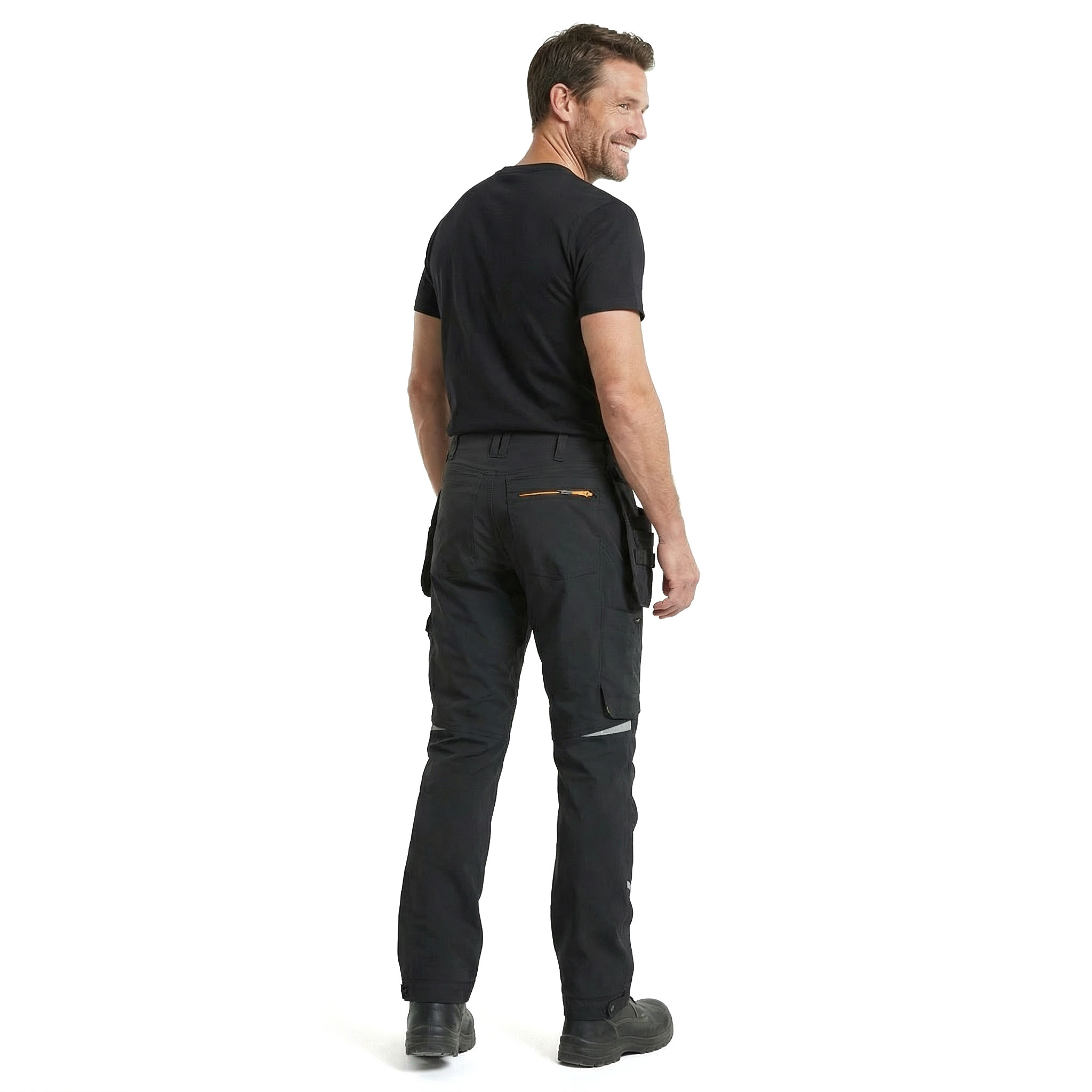 Kansas Evolve craftsman trousers Full stretch, Black, large image number 4