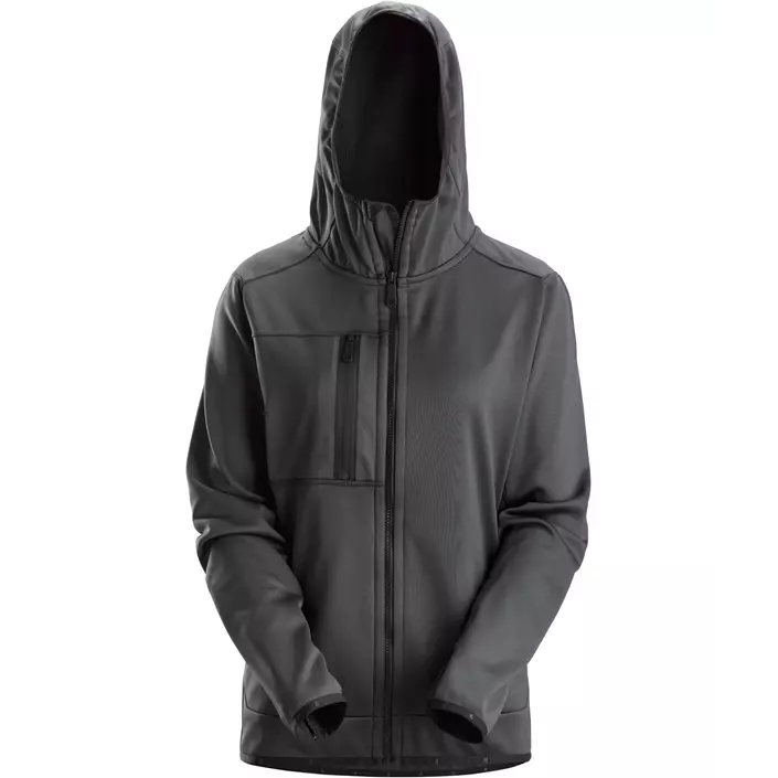 Snickers AllroundWork women's fleece hoodie 8057, Steel Grey, large image number 0