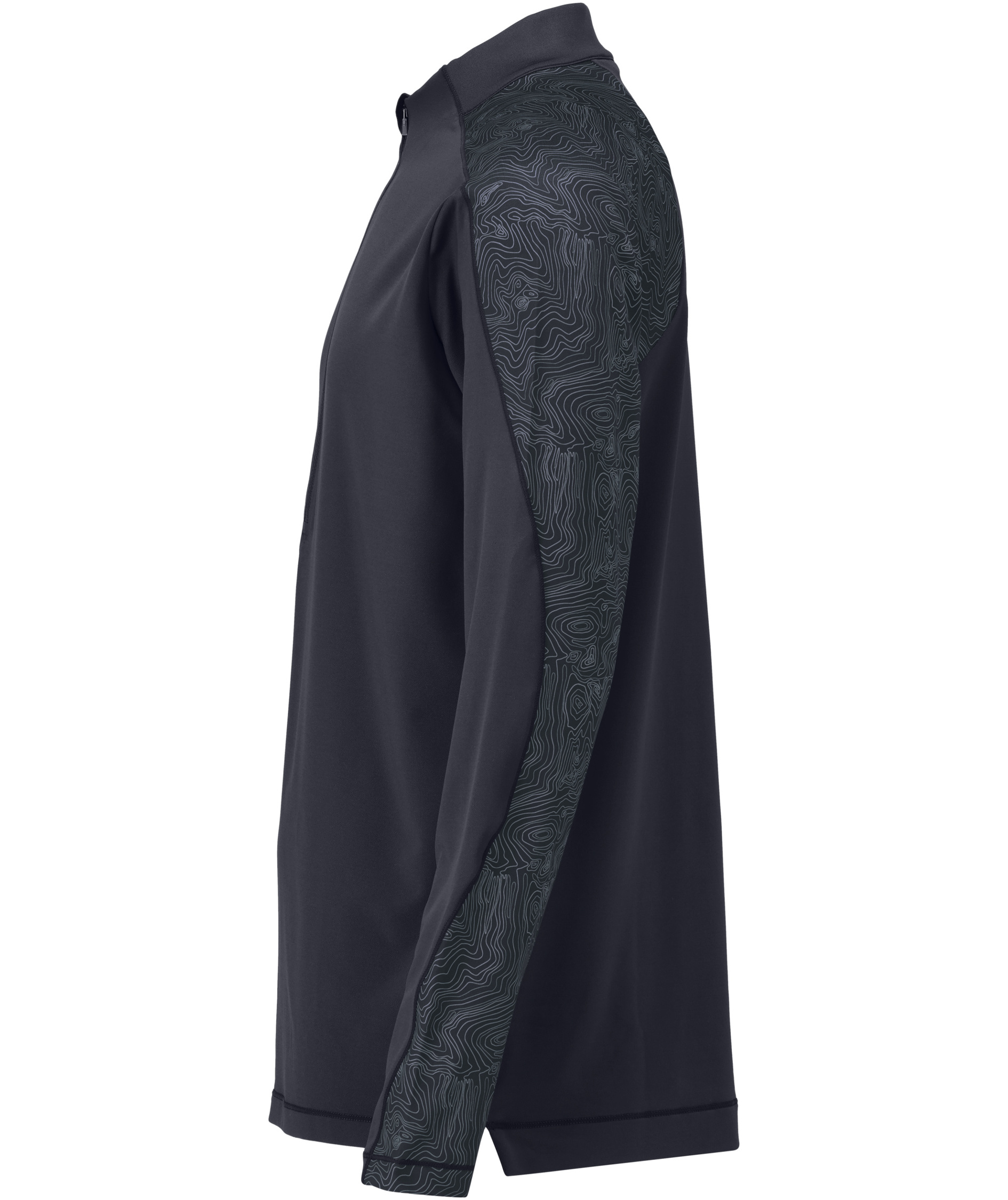 Mascot Customized half zip long-sleeved T-shirt, Dark Marine Blue, large image number 3