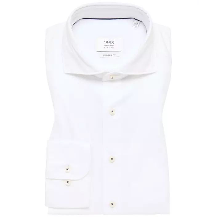 Eterna Soft Tailoring Modern fit skjorte, Off White, large image number 4