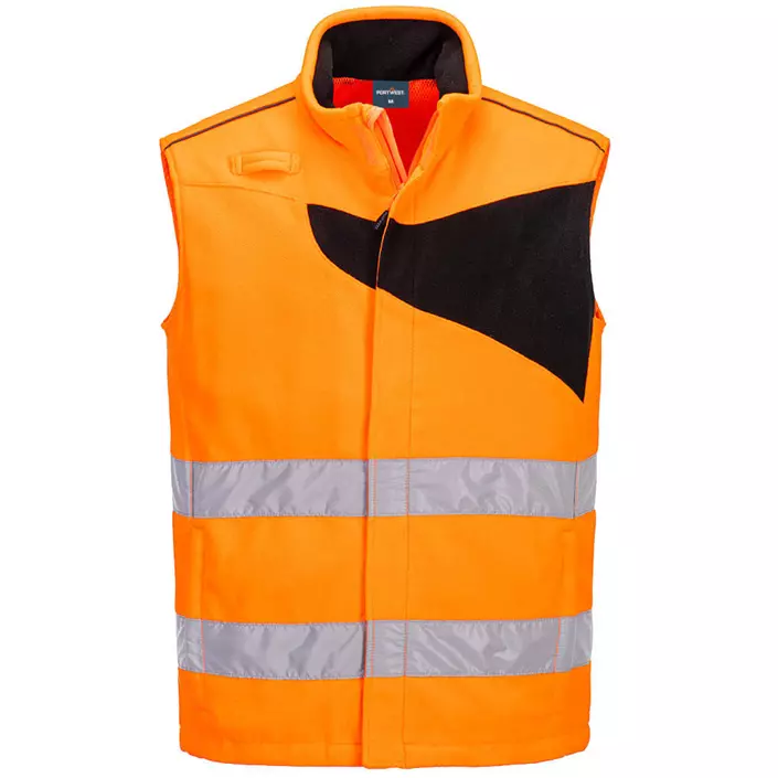 Portwest PW2 fleece vest, Hi-Vis Orange/Black, large image number 0