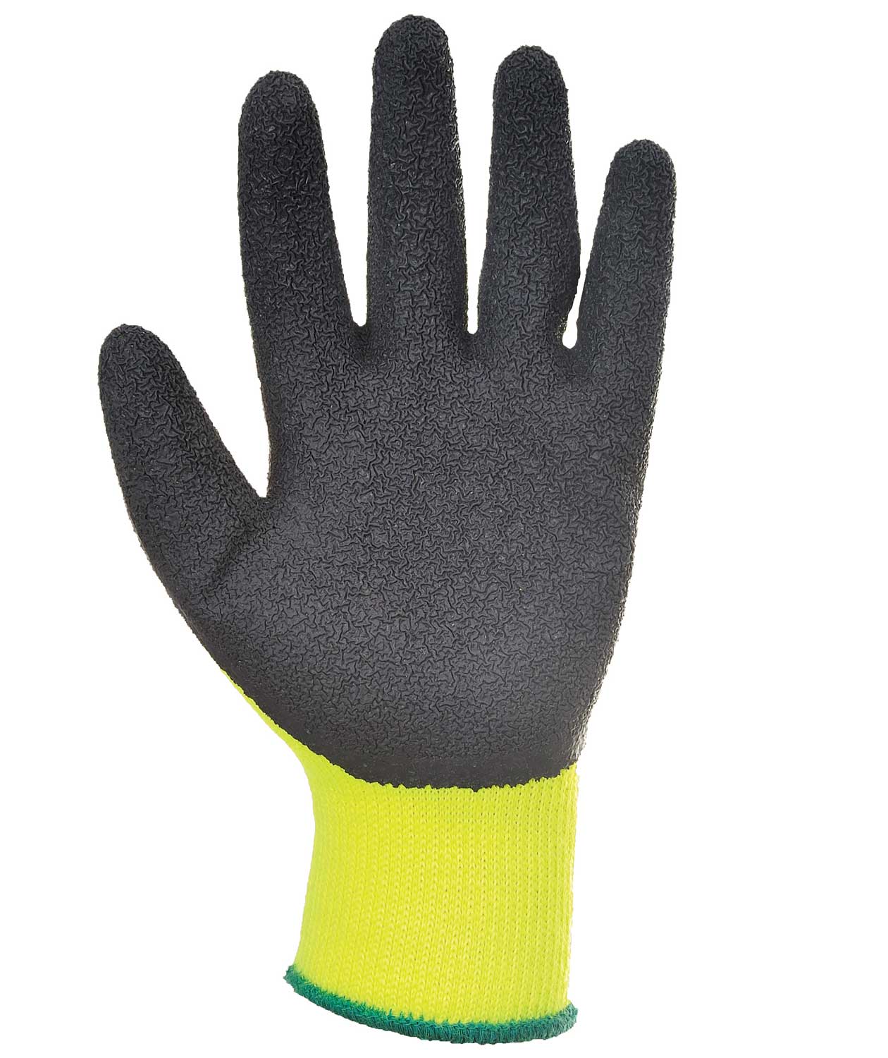 Portwest A140 winter work gloves, Yellow/Black, Yellow/Black, large image number 2